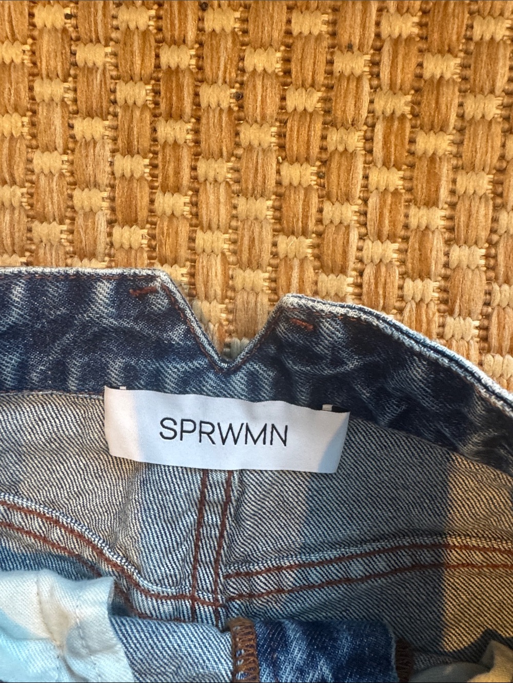 Straight-Leg Women's Jeans in Dark Blue Denim - Picture 2 of 6